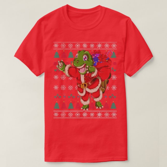 Camiseta Navidades feos de Turtle Retro (Diseño del anverso)