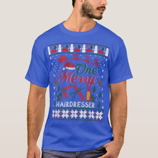Camiseta Navidades feos de un peluquero con cabello estilis