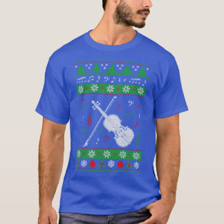 Camiseta Navidades feos de violín sudan feliz temporada de
