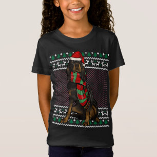 Camiseta Navidades feos de Xmas Gordon Setter Dog Santa Hat