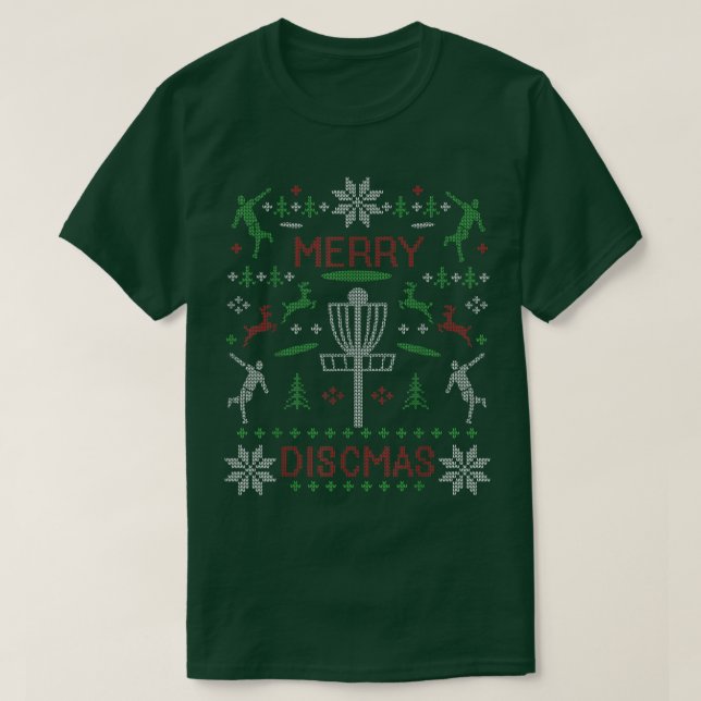 Camiseta Navidades feos del golf de los discmas de los cere (Diseño del anverso)
