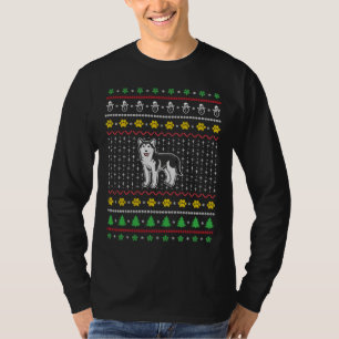 Camiseta Navidades feos del Husky Perro Siberiano adornan H