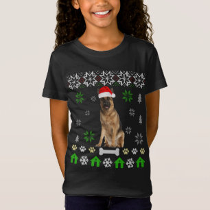Camiseta Navidades feos del pastor alemán-Perro pastor alem