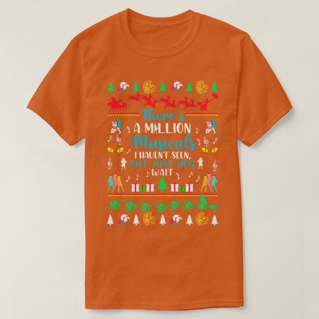 Camiseta Navidades feos del teatro Broadway (Diseño del anverso)