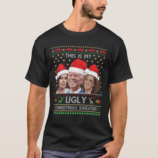 Camiseta Navidades feos demócratas engordan grupo político (Anverso)