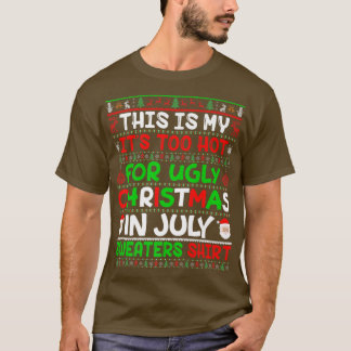 Camiseta Navidades feos en julio sudan hawaianos en la play