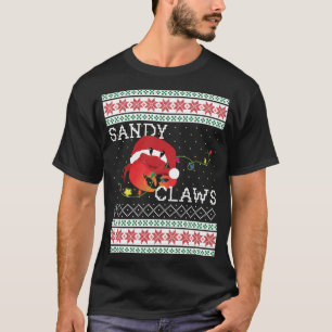 Camiseta Navidades feos endulzan a Sandy Crab Amantes de la