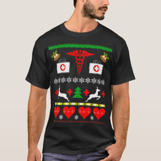 Camiseta Navidades feos Enfermera profesión médica Médica