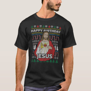 Camiseta Navidades feos Feliz cumpleaños Jesús T-