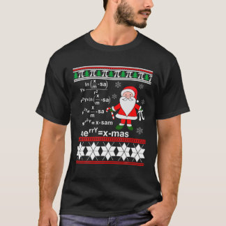 Camiseta Navidades feos Fórmula Nerd Navidades graciosos Sa