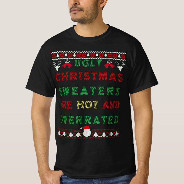 Camiseta Navidades feos Los sudores son calientes y sobreva (Anverso)
