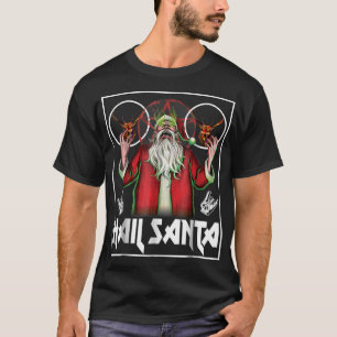 Camiseta Navidades feos Metalizado pesados de Hail Santa Sl