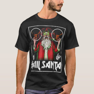 Camiseta Navidades feos Metalizado pesados de Hail Santa Sl