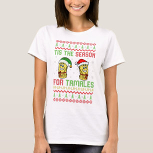 Camiseta Navidades feos mexicanos es temporada de tamales