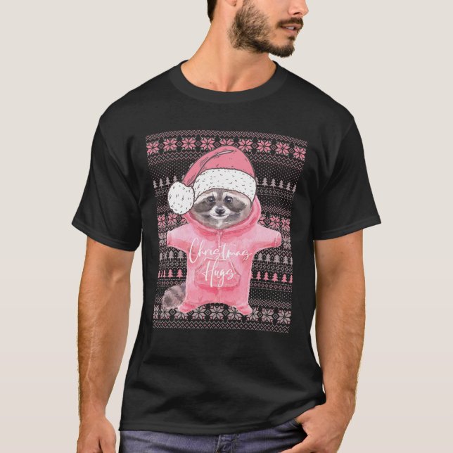 Camiseta Navidades feos Navidades de disfraces de Santa Rac (Anverso)