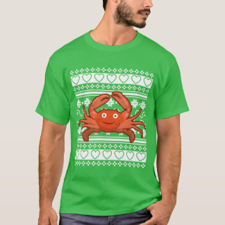 Camiseta Navidades feos Navidades suaves familia del cangre