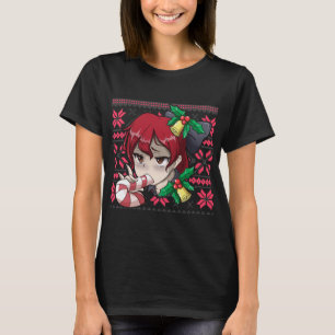 Camiseta Navidades feos Otaku Ahegao Ecchi Etchi Lewenta He