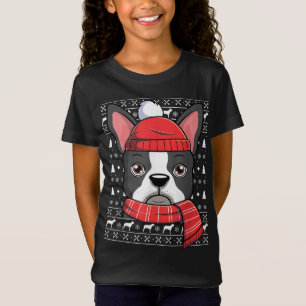 Camiseta Navidades feos Perro Terrible de Boston Nochebuena