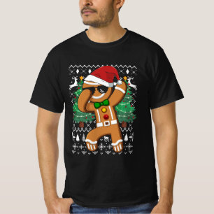 Camiseta Navidades feos sudadera Dabbing Gingerbread Man Sa