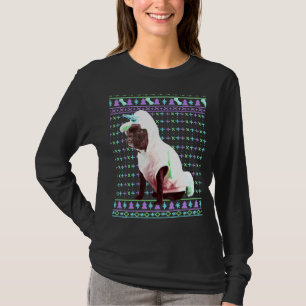 Camiseta Navidades feos sudan a curioso perro Bulldog franc