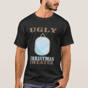 Camiseta Navidades feos sudan con espejo gráfico gracioso X