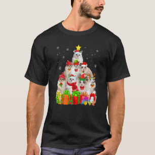 Camiseta Navidades feos sudan ragdoll de árbol de gato navi