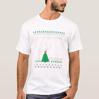 Camiseta Navidades feos sudorosos de vaquero ecuestre
