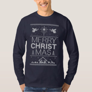 Camiseta Navidades feos susurran a Cristo religioso cristia