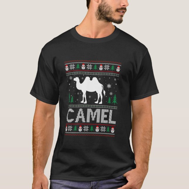 Camiseta Navidades feos Sweet Design Difícil Camel Ugly Xma (Anverso)