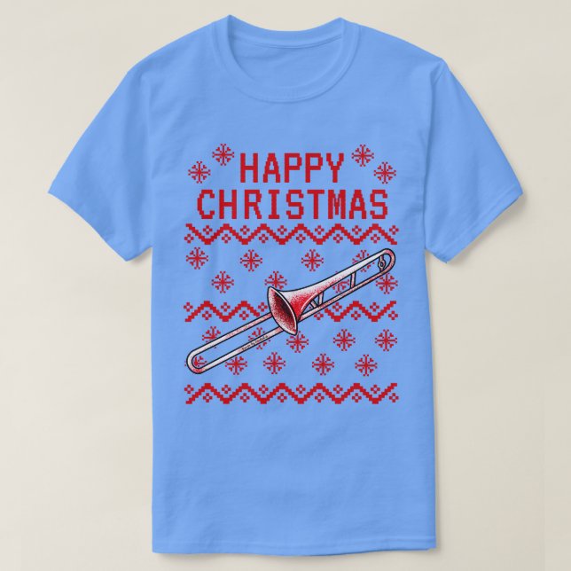 Camiseta Navidades feos trombónicos profesor de Brass M (Diseño del anverso)