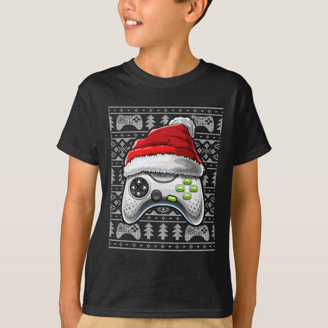 Camiseta Navidades feos Video Game Controller Navidad Gam (Anverso)