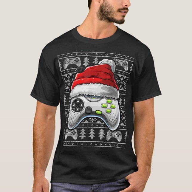 Camiseta Navidades feos Video Game Controller Navidad Gam (Anverso)
