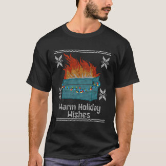 Camiseta Navidades feos y cálidos deseos de vacaciones en D