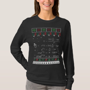 Camiseta Navidades feos y graciosos de matemáticas dan navi