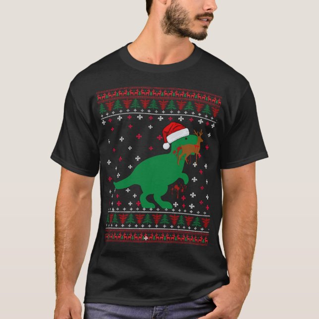 Camiseta Navidades feos y graciosos para comer reno dulce (Anverso)