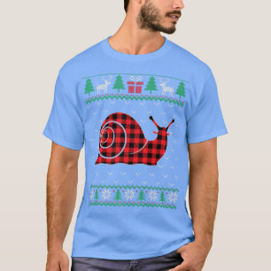 Camiseta Navidades feos y rojos de caracol que emparejan a 