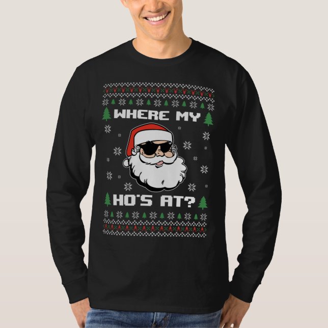 Camiseta Navidades feos y traviesos dulzan a un adulto grac (Anverso)