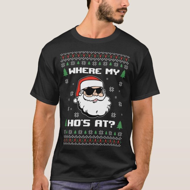 Camiseta Navidades feos y traviesos dulzan a un adulto grac (Anverso)