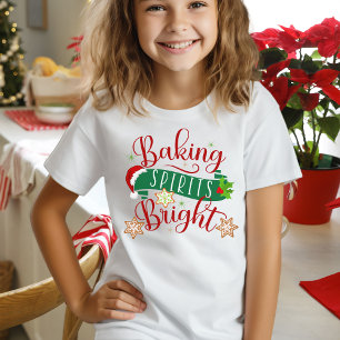 Camiseta Navidades feriados Espíritus de horneado brillante
