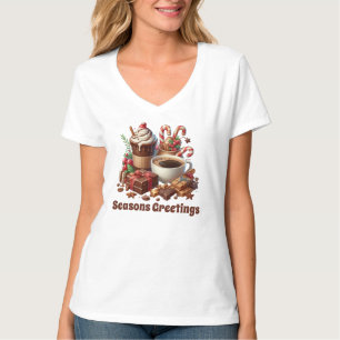 Camiseta Navidades festivos café personalizable de chocolat