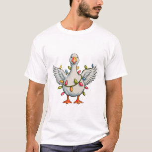 Camiseta Navidades festivos envueltos en luces de vacacione