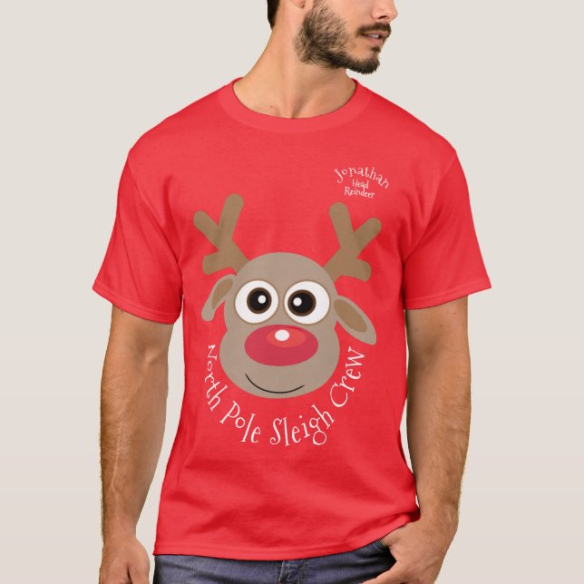 Camiseta Navidades festivos modernos diversión familiar (Anverso)