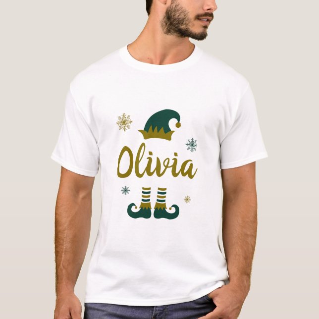 Camiseta Navidades festivos modernos Elf (Anverso)