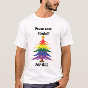 Camiseta Navidades festivos modernos orgullo lgbt