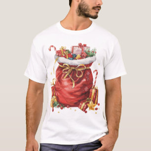 Camiseta Navidades festivos obsequios con regalos