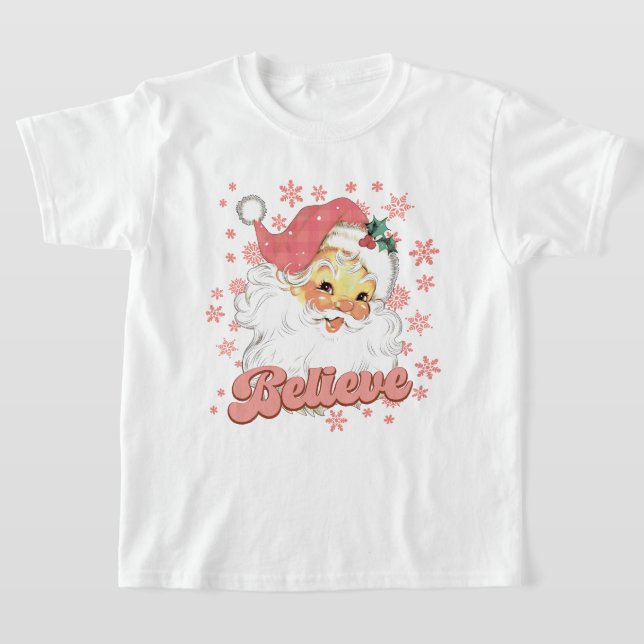 Camiseta navidades festivos rosa Santa Holiday (Distribución)