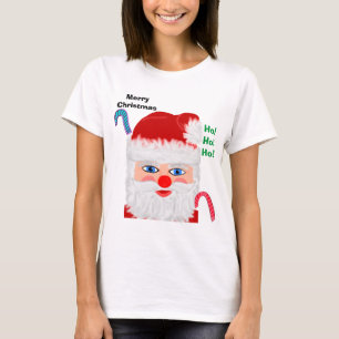 Camiseta Navidades festivos Santa Claus Ho Ho Ho Ho