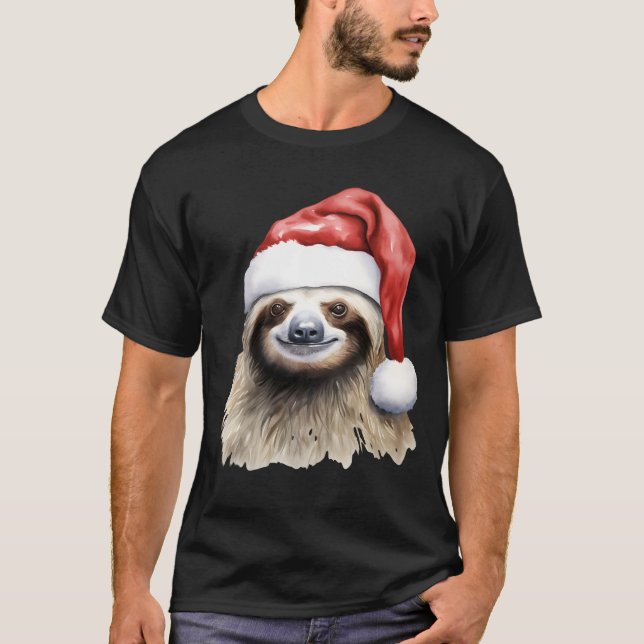 Camiseta Navidades festivos Sloth (Anverso)