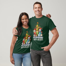 Camiseta Navidades festivos snowman añaden texto
