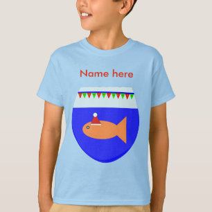 Camiseta Navidades Fiesta Goldfish Personalizado T Shirt